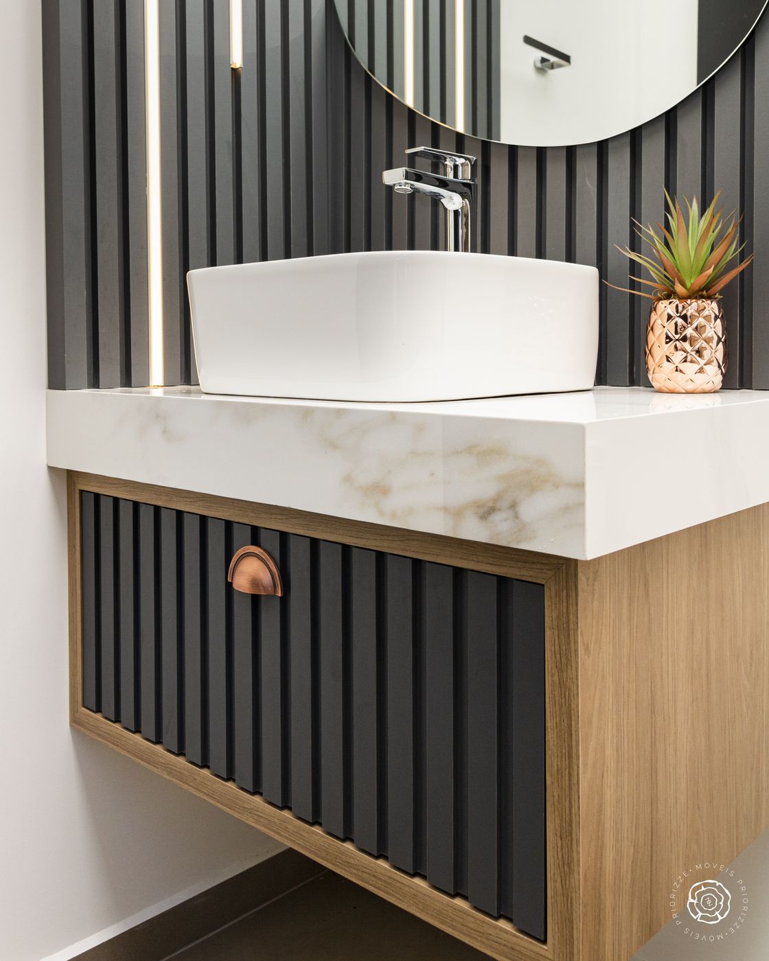 Lavabo planejado em Blumenau pela Priorizze